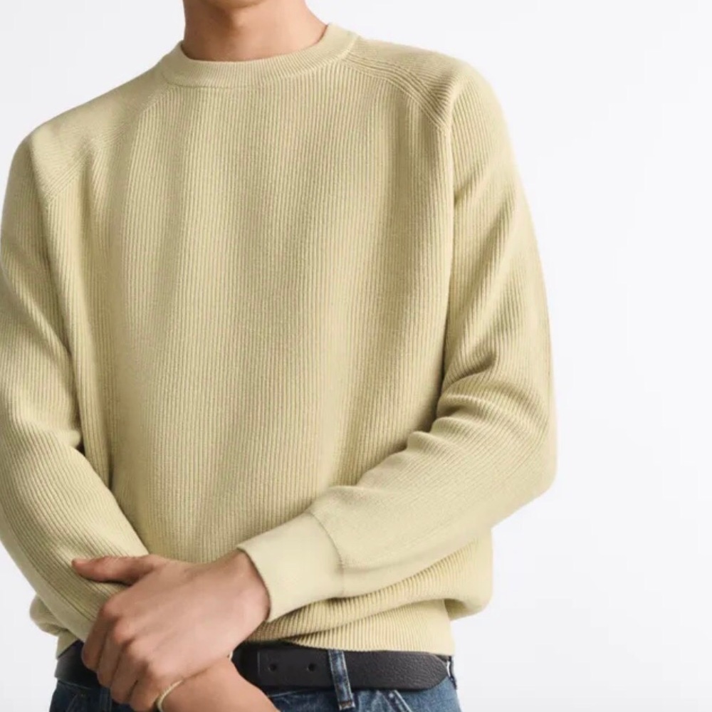 Zara Men's Purl Knit Sweater